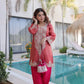 Royal Charm Embroidered Kurta Pant Set with Batwa for Festive and Party Wear