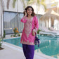 Royal Charm Embroidered Kurta Pant Set with Batwa for Festive and Party Wear
