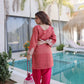 Royal Charm Embroidered Kurta Pant Set with Batwa for Festive and Party Wear