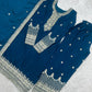 Royal Chinon Silk Embroidered Kurta Palazzo Set with Dupatta for Festive and Wedding Wear
