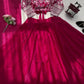 Royal Crimson Embroidered Lehenga Set for Wedding and Festive Wear