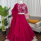 Royal Crimson Embroidered Lehenga Set for Wedding and Festive Wear