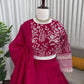 Royal Crimson Embroidered Lehenga Set for Wedding and Festive Wear