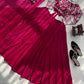 Royal Crimson Embroidered Lehenga Set for Wedding and Festive Wear
