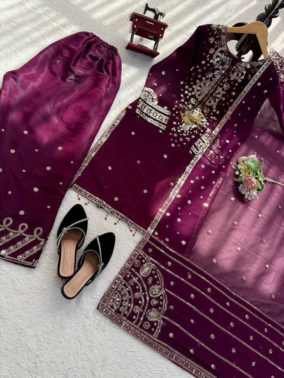 Royal Embroidered Ethnic Suit Set for Festive and Occasion Wear