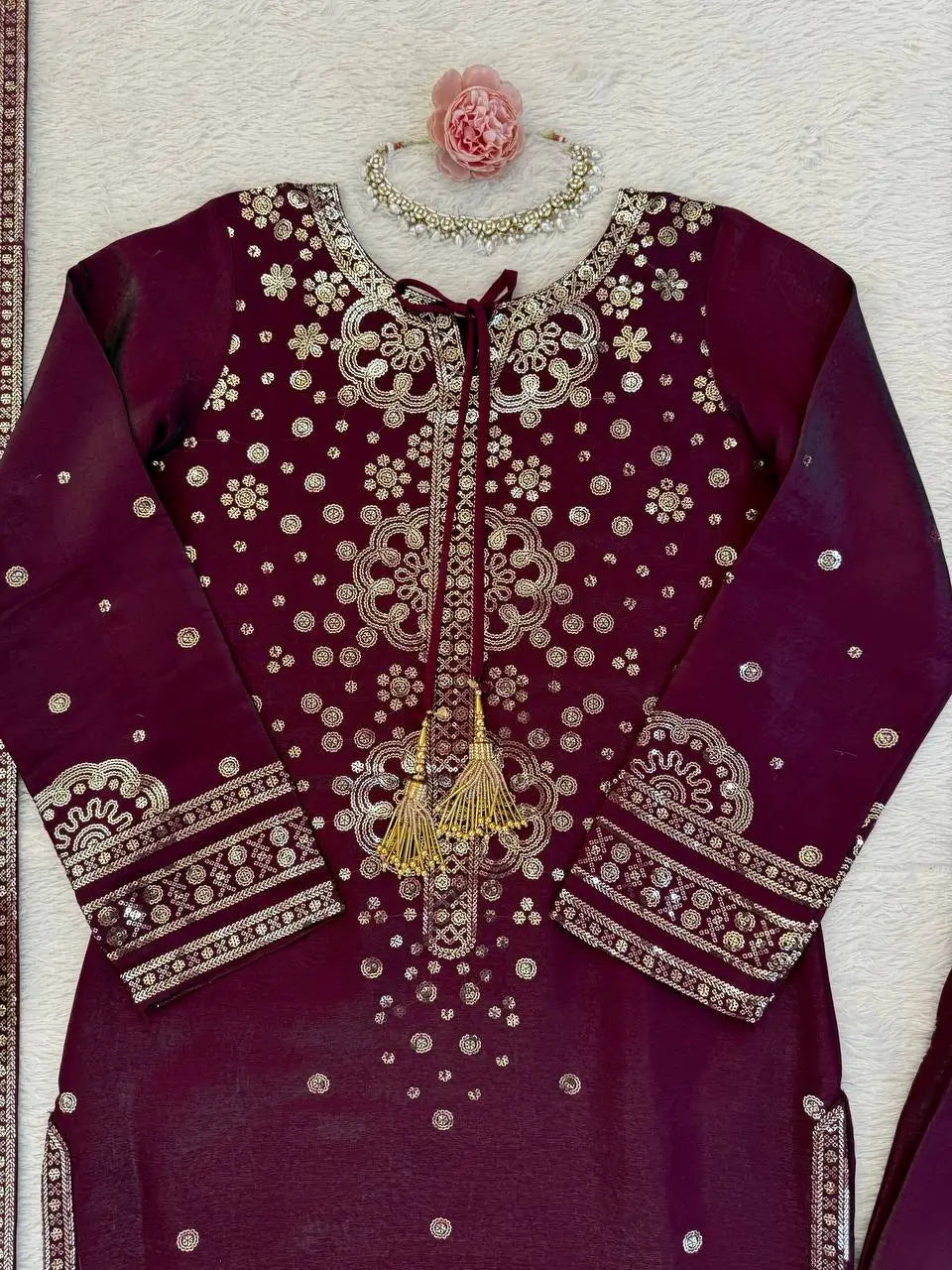 Royal Embroidered Ethnic Suit Set for Festive and Occasion Wear