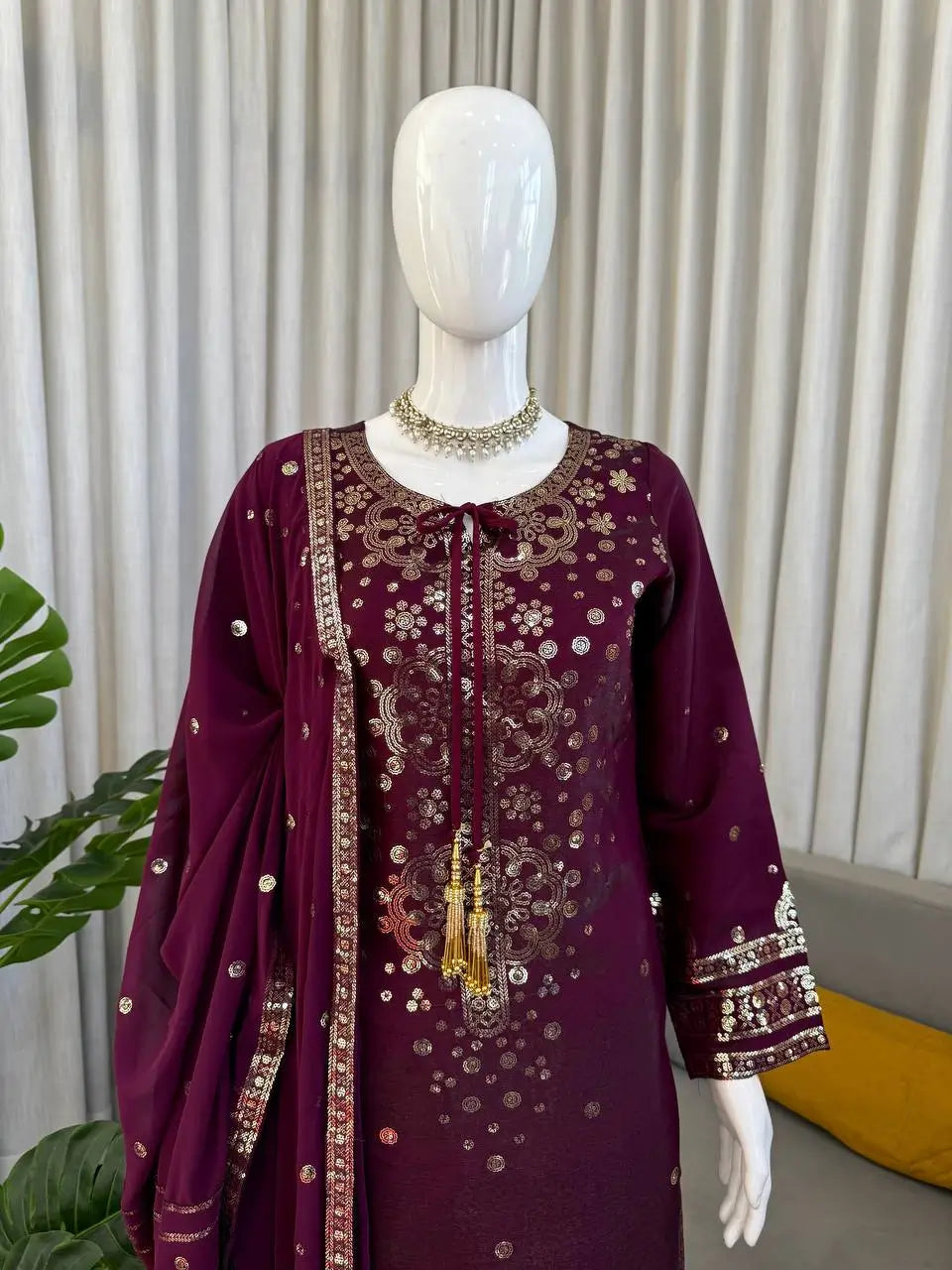 Royal Embroidered Ethnic Suit Set for Festive and Occasion Wear