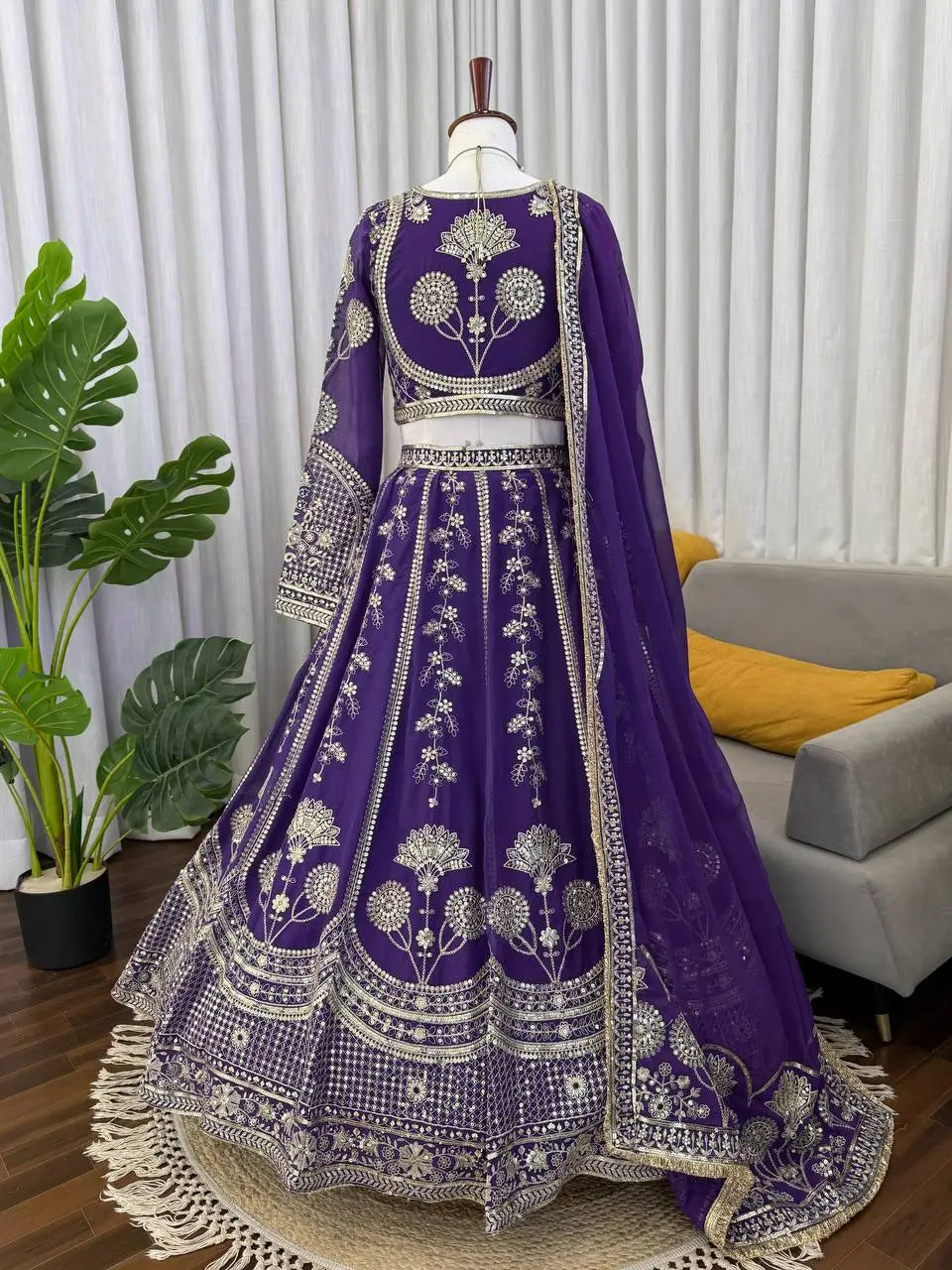 Royal Embroidered Lehenga Choli for Weddings, Sangeet and Festive Occasions