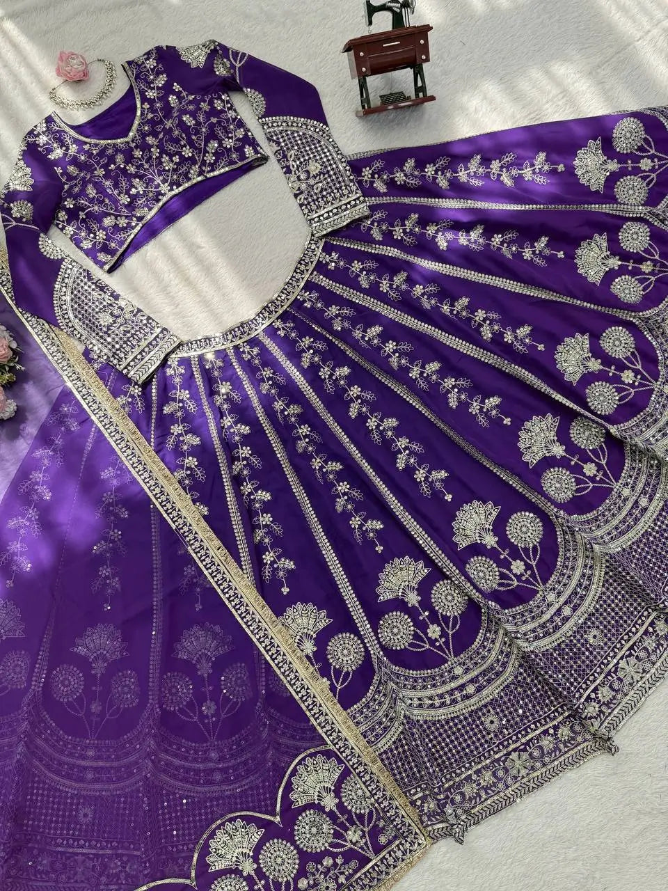 Royal Embroidered Lehenga Choli for Weddings, Sangeet and Festive Occasions