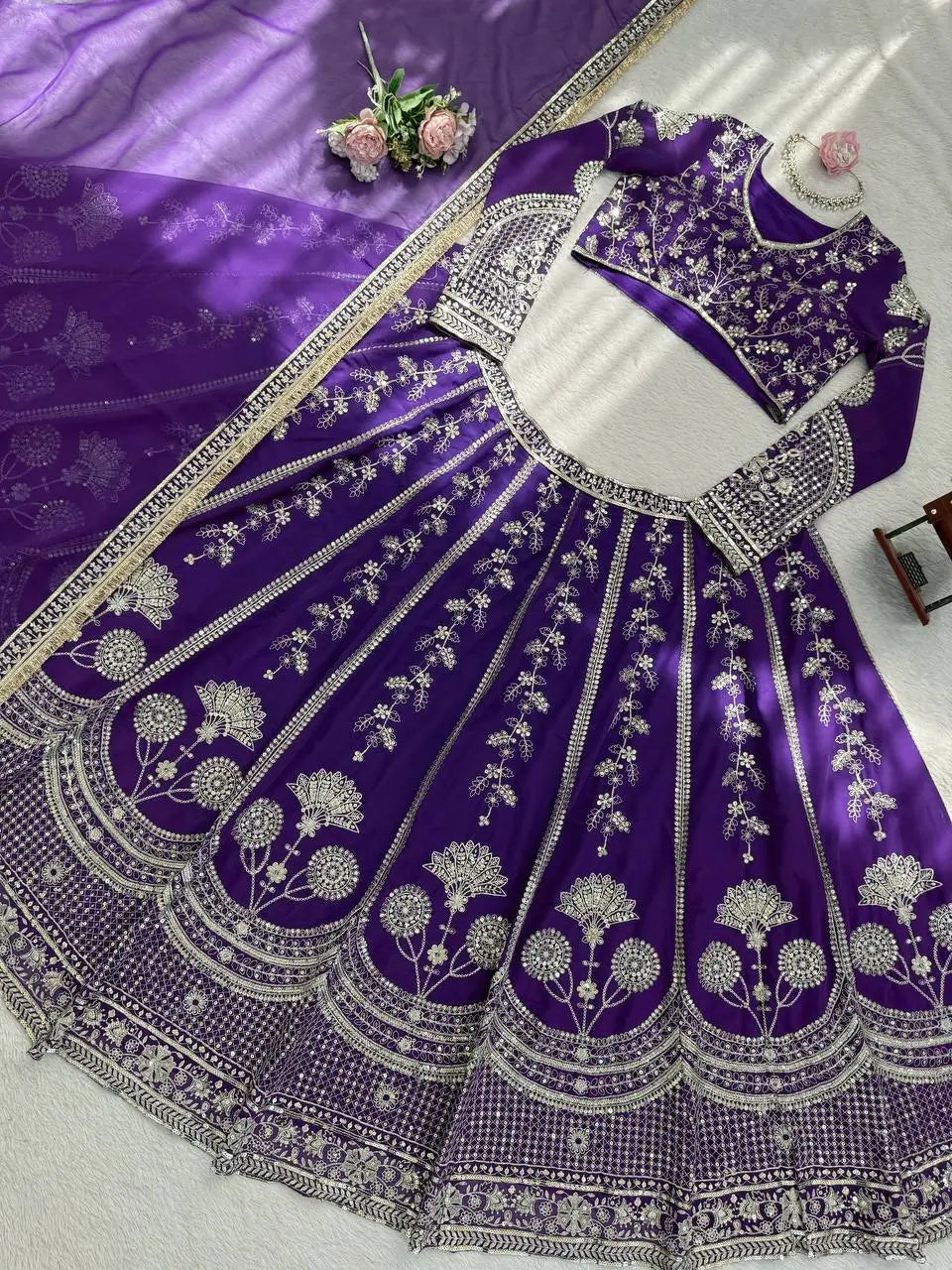 Royal Embroidered Lehenga Choli for Weddings, Sangeet and Festive Occasions