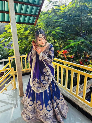 Royal Embroidered Lehenga Choli for Weddings, Sangeet and Festive Occasions