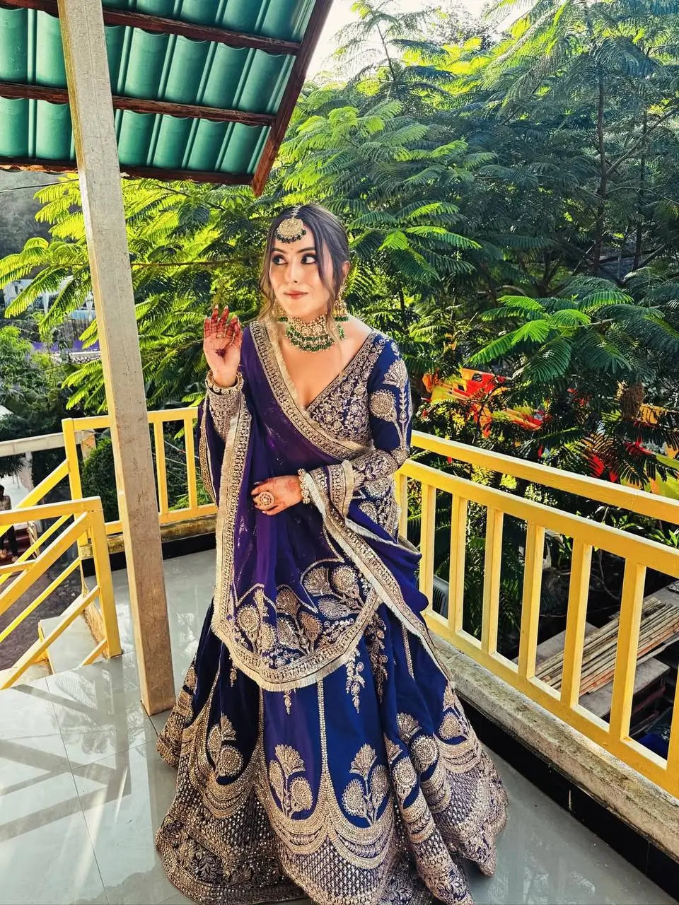 Royal Embroidered Lehenga Choli for Weddings, Sangeet and Festive Occasions