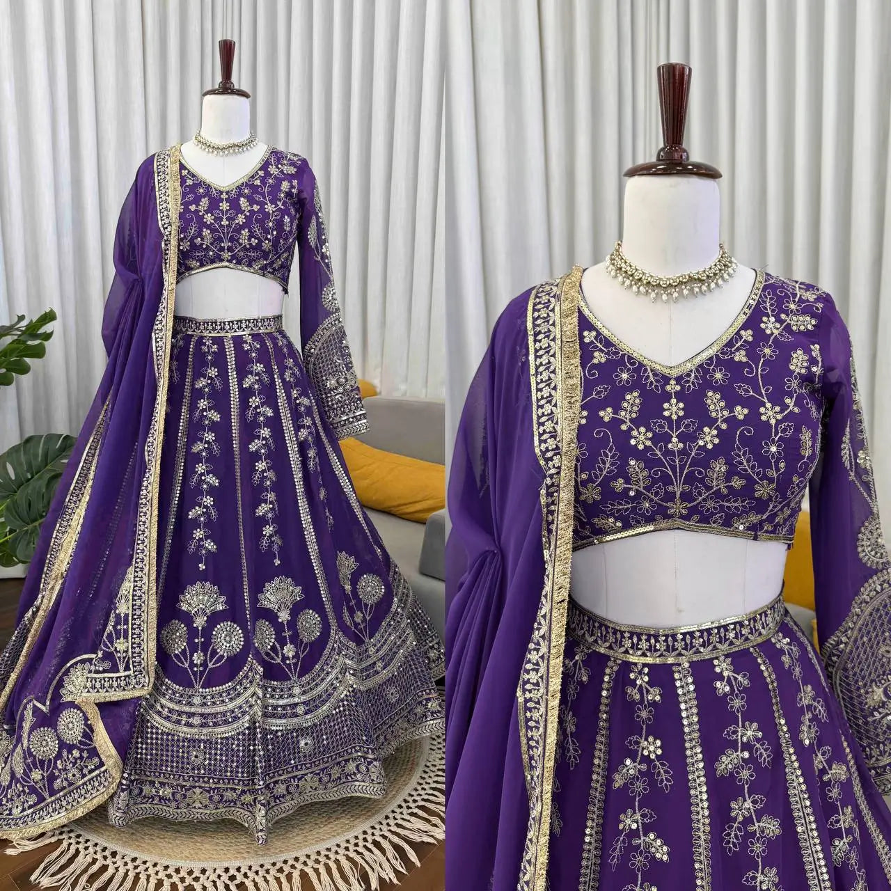 Royal Embroidered Lehenga Choli for Weddings, Sangeet and Festive Occasions