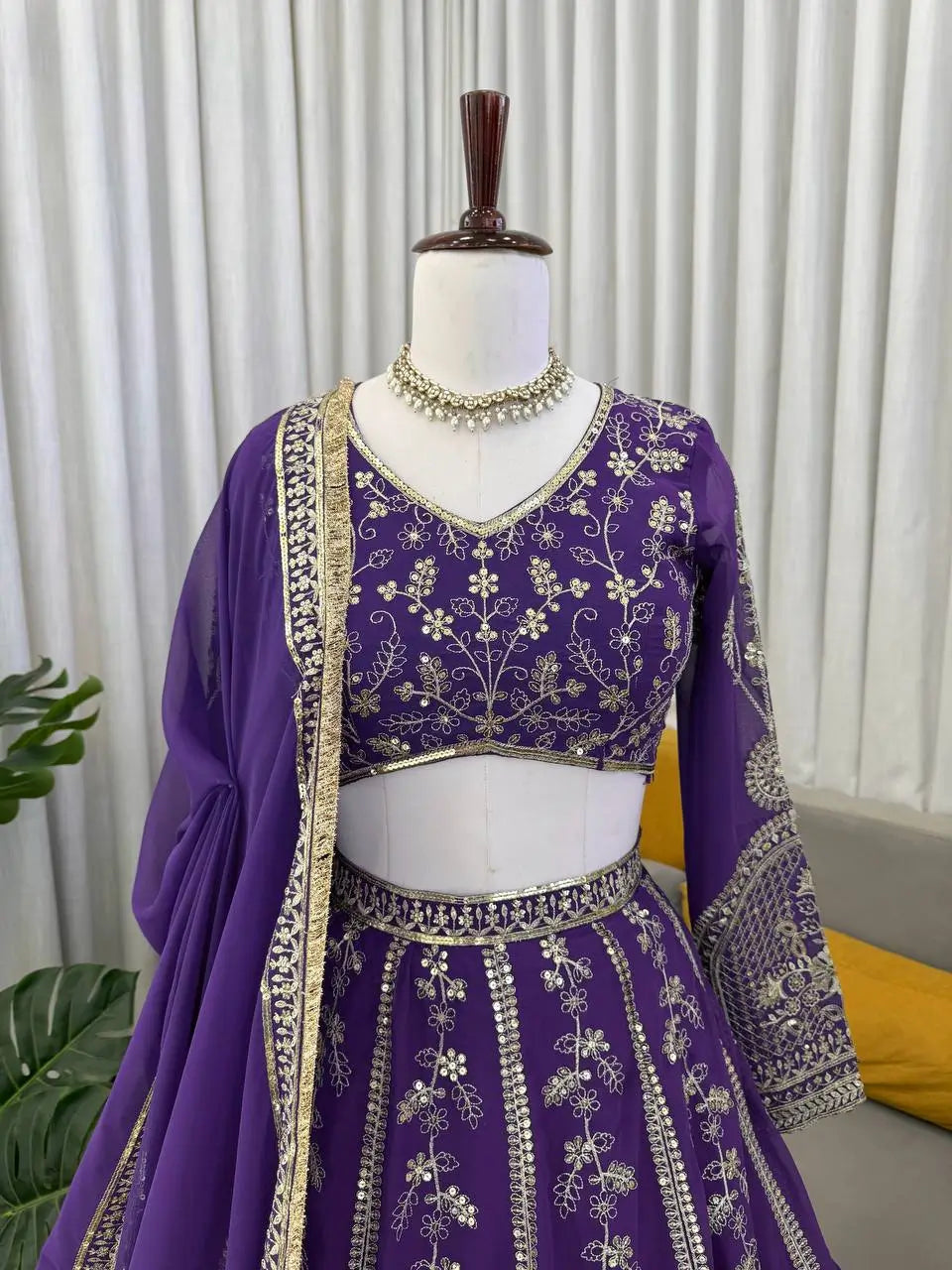 Royal Embroidered Lehenga Choli for Weddings, Sangeet and Festive Occasions