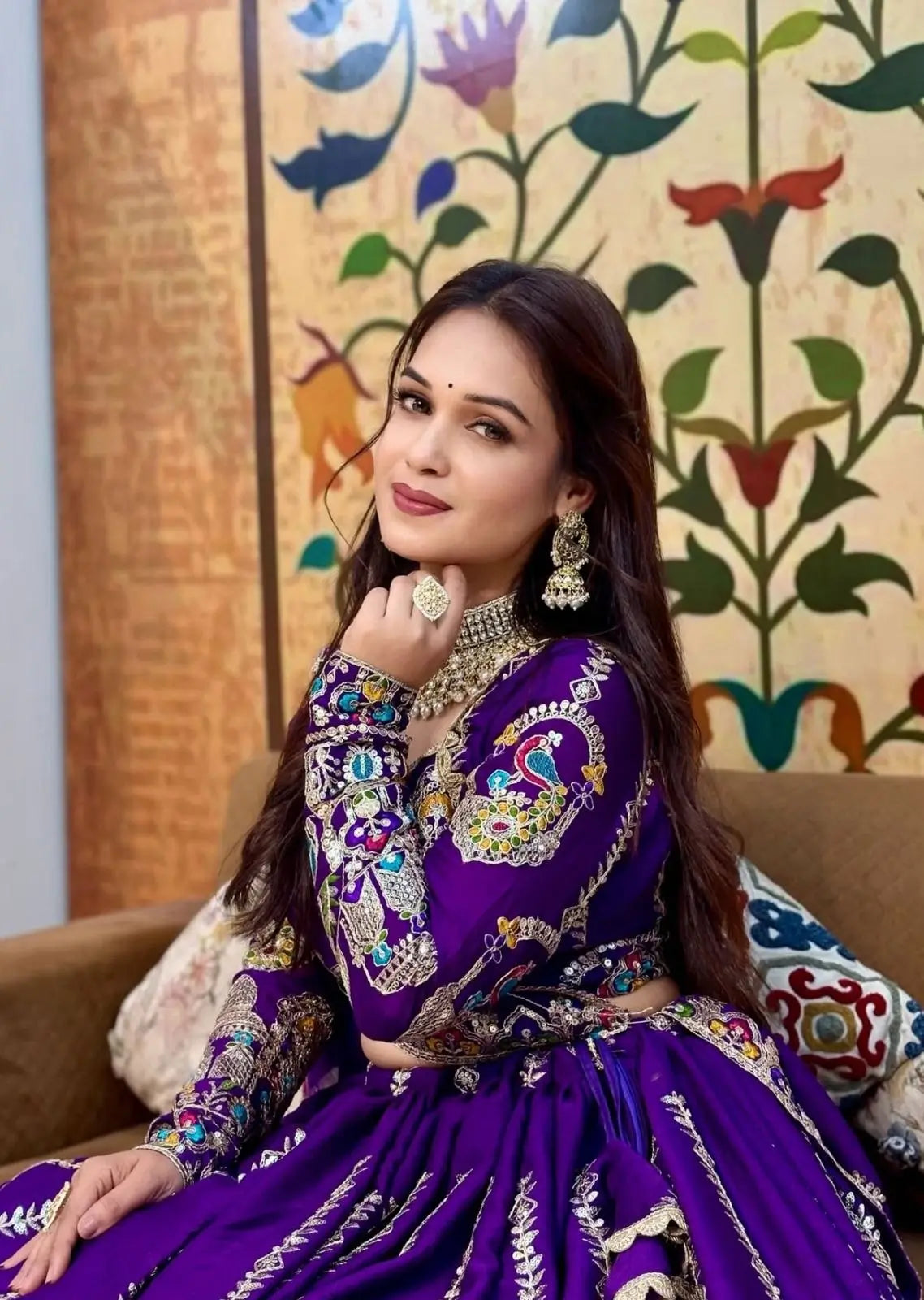 Royal Embroidered Lehenga Set for Wedding and Festive Wear