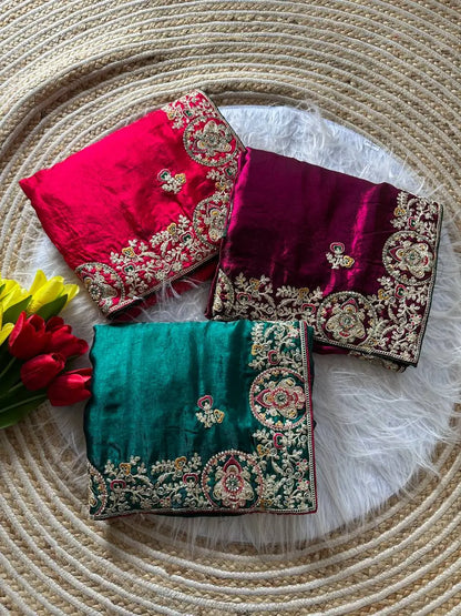 Royal Embroidered Saree for Wedding and Festive Wear