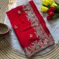 Royal Embroidered Satin Silk Saree Collection