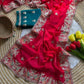 Royal Embroidered Satin Silk Saree Collection