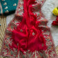 Royal Embroidered Satin Silk Saree Collection