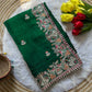 Royal Embroidered Satin Silk Saree Collection