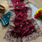 Royal Embroidered Satin Silk Saree Collection
