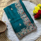 Royal Embroidered Satin Silk Saree Collection