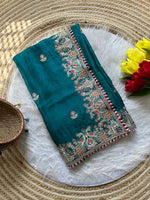 Royal Embroidered Satin Silk Saree Collection