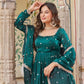 Royal Fendi Silk Anarkali Suit Set for Festive and Wedding Wear