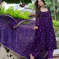Royal Fendi Silk Anarkali Suit Set for Festive and Wedding Wear