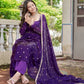 Royal Fendi Silk Anarkali Suit Set for Festive and Wedding Wear