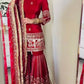 Royal Festive Embroidered Chinon Silk Kurta Sharara Set for Wedding and Celebration Wear