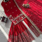 Royal Festive Embroidered Chinon Silk Kurta Sharara Set for Wedding and Celebration Wear
