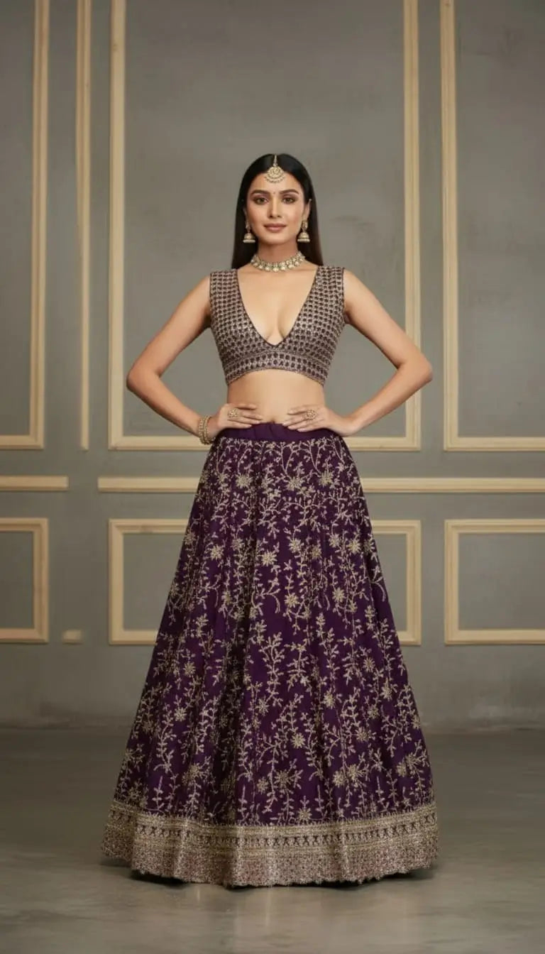 Royal Georgette Lehenga Set for Wedding and Festive Wear