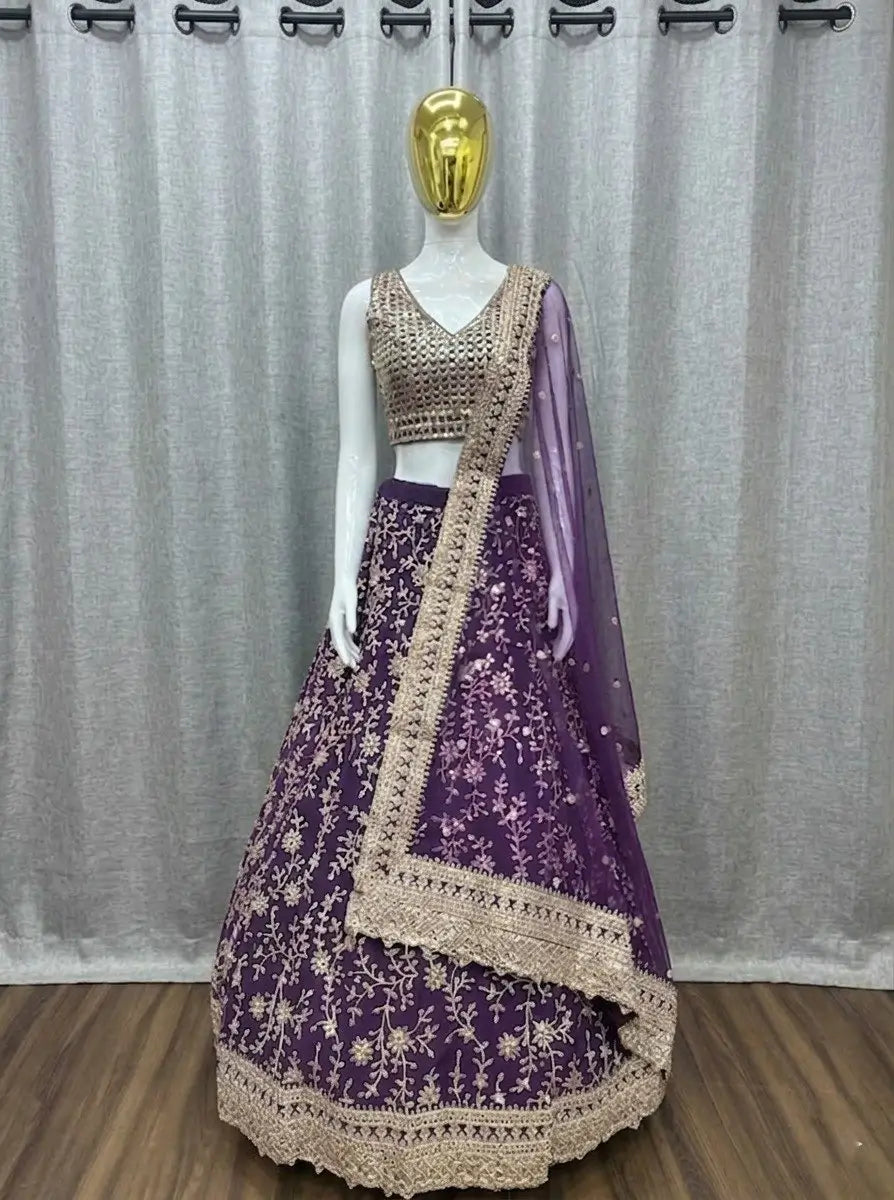 Royal Georgette Lehenga Set for Wedding and Festive Wear