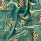 Royal Hans Swan Motif Fandy Satin Silk Saree with Zari Thread, Multi-Color Embroidery & Siroshki Diamond Work