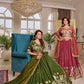 Royal Heritage Embroidered Vichitra Lehenga Set for Wedding and Festive Wear