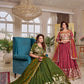 Royal Heritage Embroidered Vichitra Lehenga Set for Wedding and Festive Wear