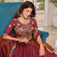 Royal Heritage Embroidered Vichitra Lehenga Set for Wedding and Festive Wear
