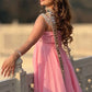 Royal Mirror Chinon Peplum Palazzo Dupatta Set for Festive and Wedding Functions