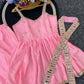 Royal Mirror Chinon Peplum Palazzo Dupatta Set for Festive and Wedding Functions
