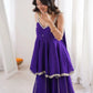 Royal Mirror Chinon Peplum Palazzo Dupatta Set for Festive and Wedding Functions