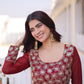 Royal Radiance Embroidered Georgette Gown for Festive and Wedding Wear