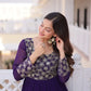 Royal Radiance Embroidered Georgette Gown for Festive and Wedding Wear