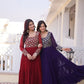 Royal Radiance Embroidered Georgette Gown for Festive and Wedding Wear