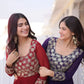 Royal Radiance Embroidered Georgette Gown for Festive and Wedding Wear