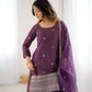 Royal Roman Shimmer Kurta Lehenga Set for Festive and Wedding Wear