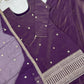 Royal Roman Shimmer Kurta Lehenga Set for Festive and Wedding Wear
