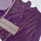 Royal Roman Shimmer Kurta Lehenga Set for Festive and Wedding Wear