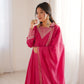 Royal Shimmer Silk Anarkali Suit for Festive and Wedding Wear