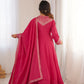 Royal Shimmer Silk Anarkali Suit for Festive and Wedding Wear